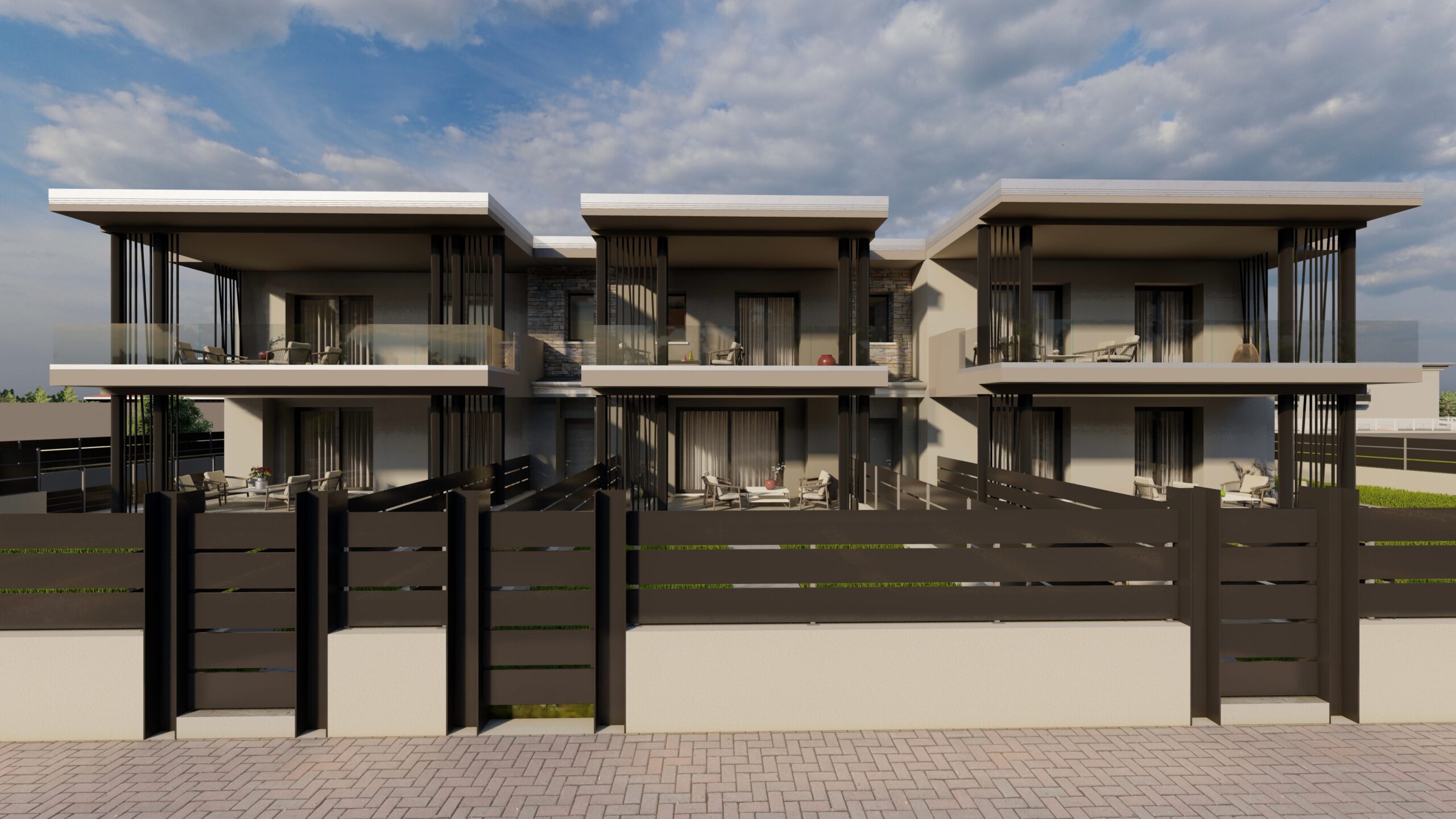 Trilocale di testa al piano terra con giardino Castegnato