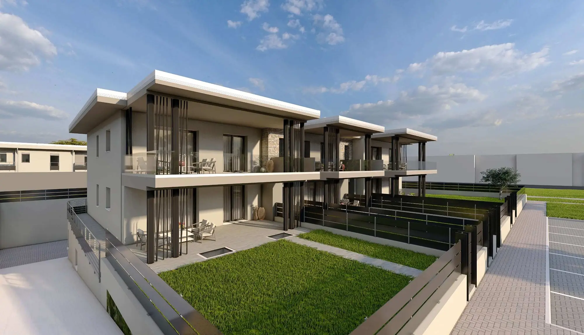 Trilocale di testa piano primo Castegnato