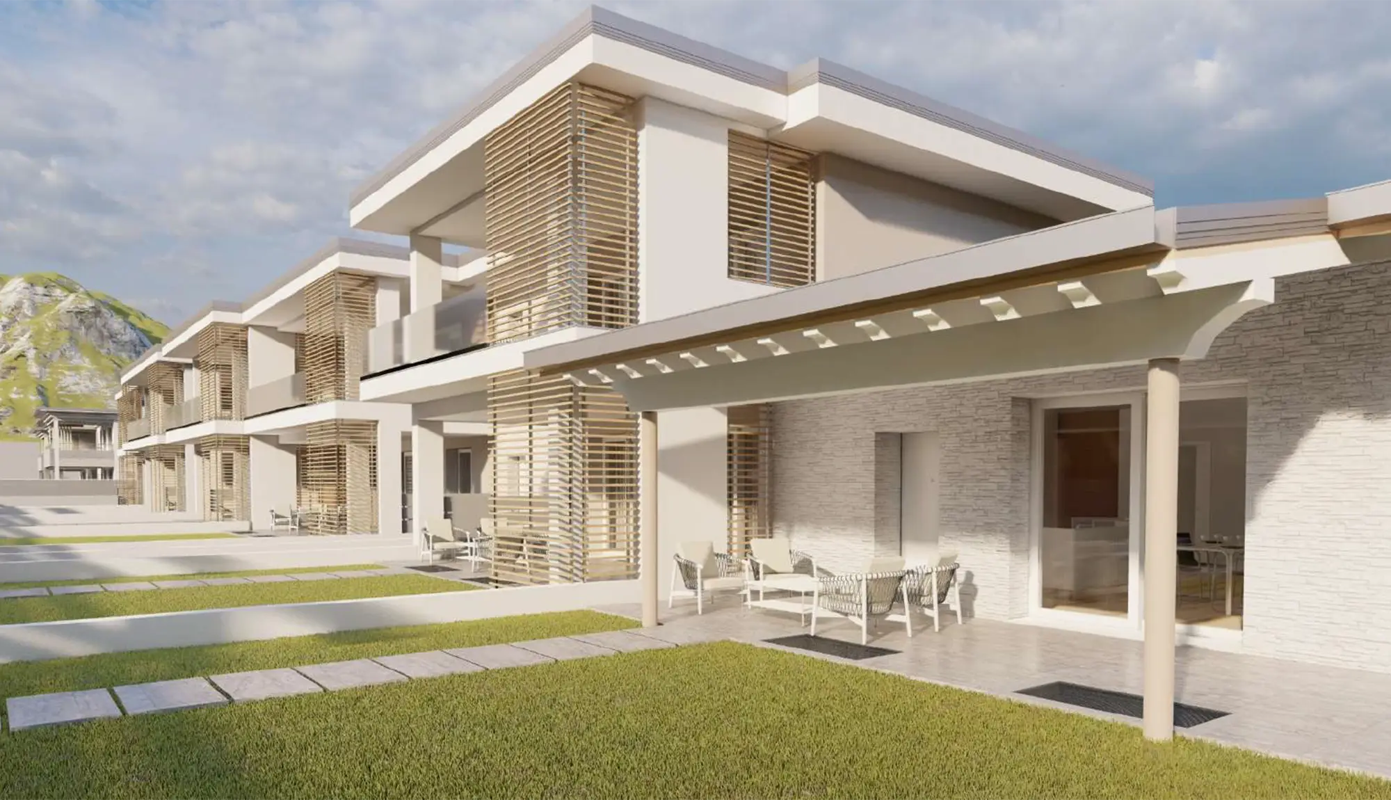 Trilocale di testa piano primo castegnato