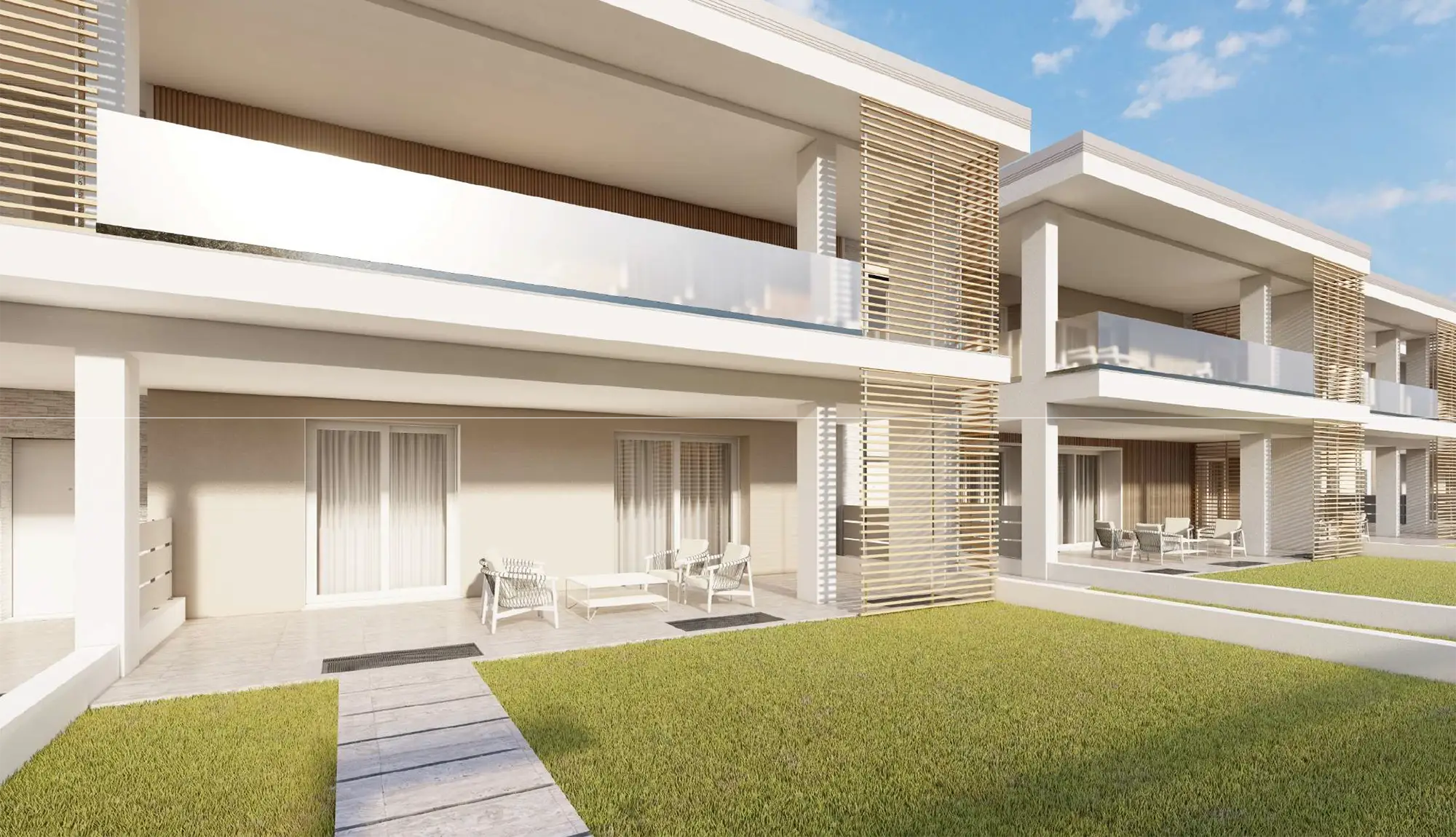 Trilocale di testa piano primo castegnato