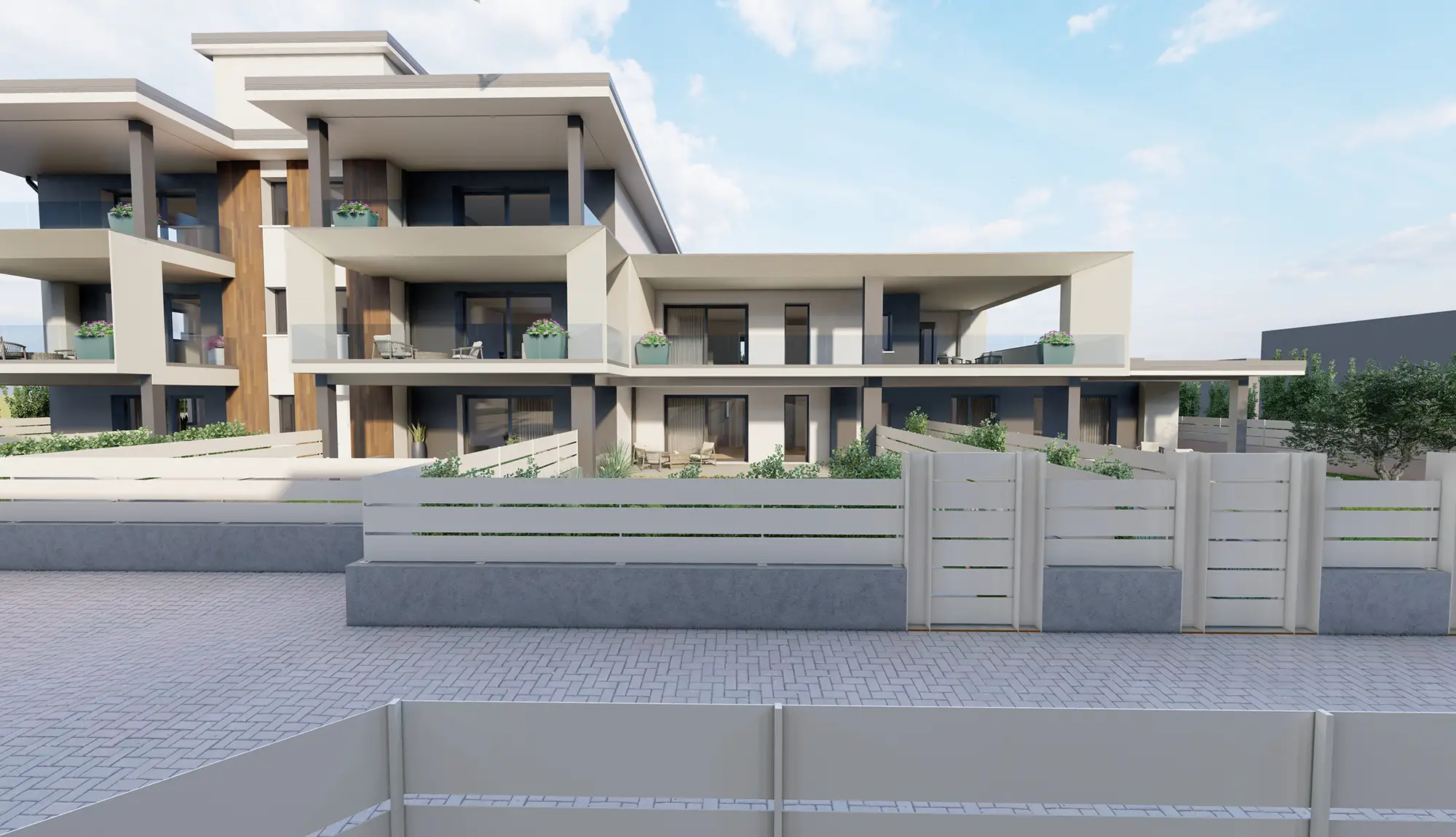 Trilocale di testa piano terra con ampio giardino Castegnato